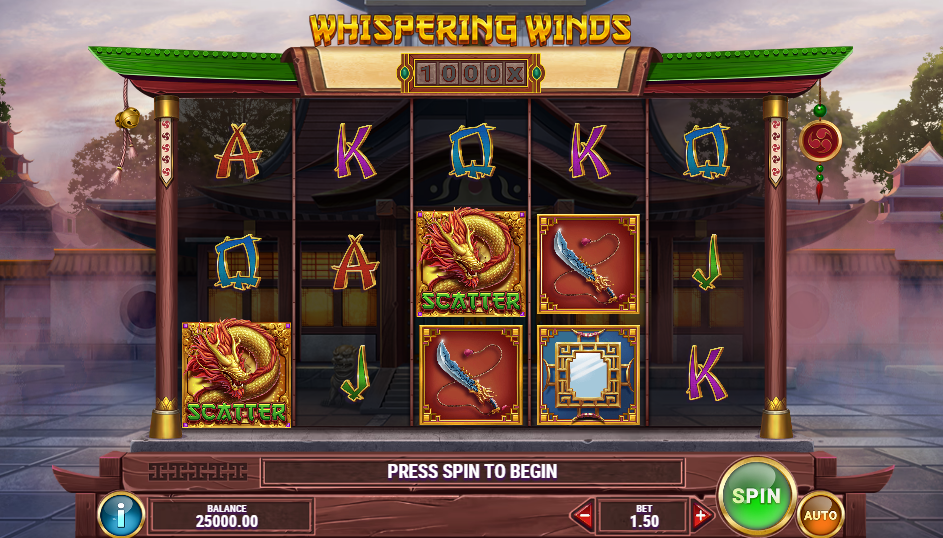 Whispering Winds Slot Screenshot